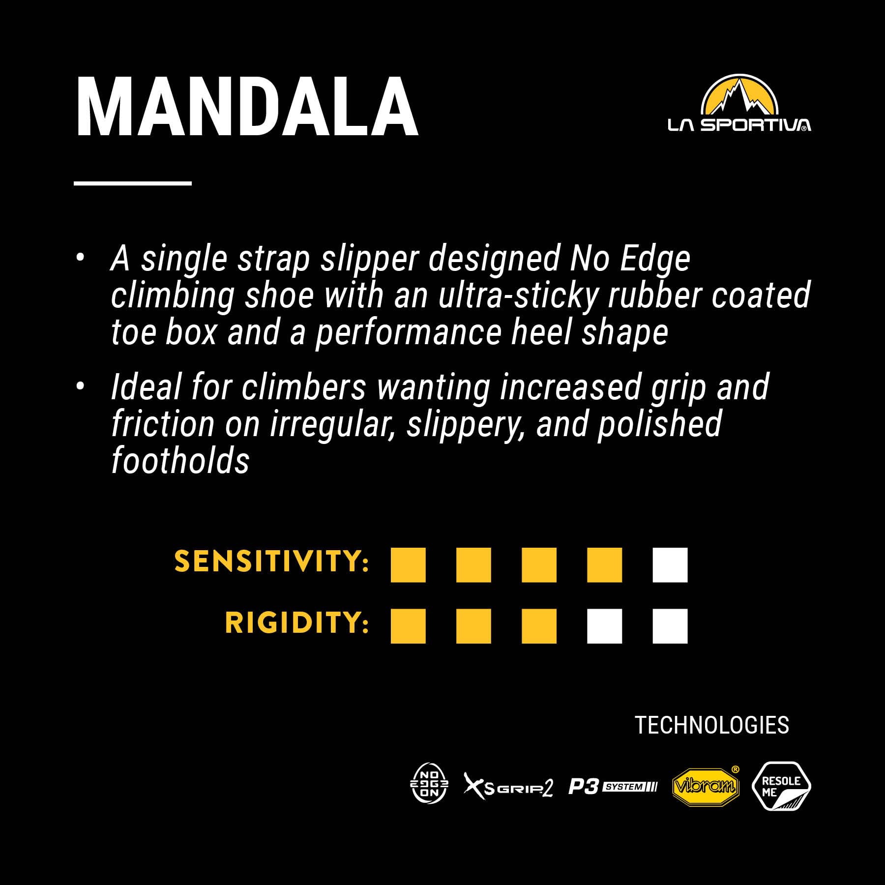 La Sportiva Mens Mandala - Performance Rock Climbing Shoe - Image 8