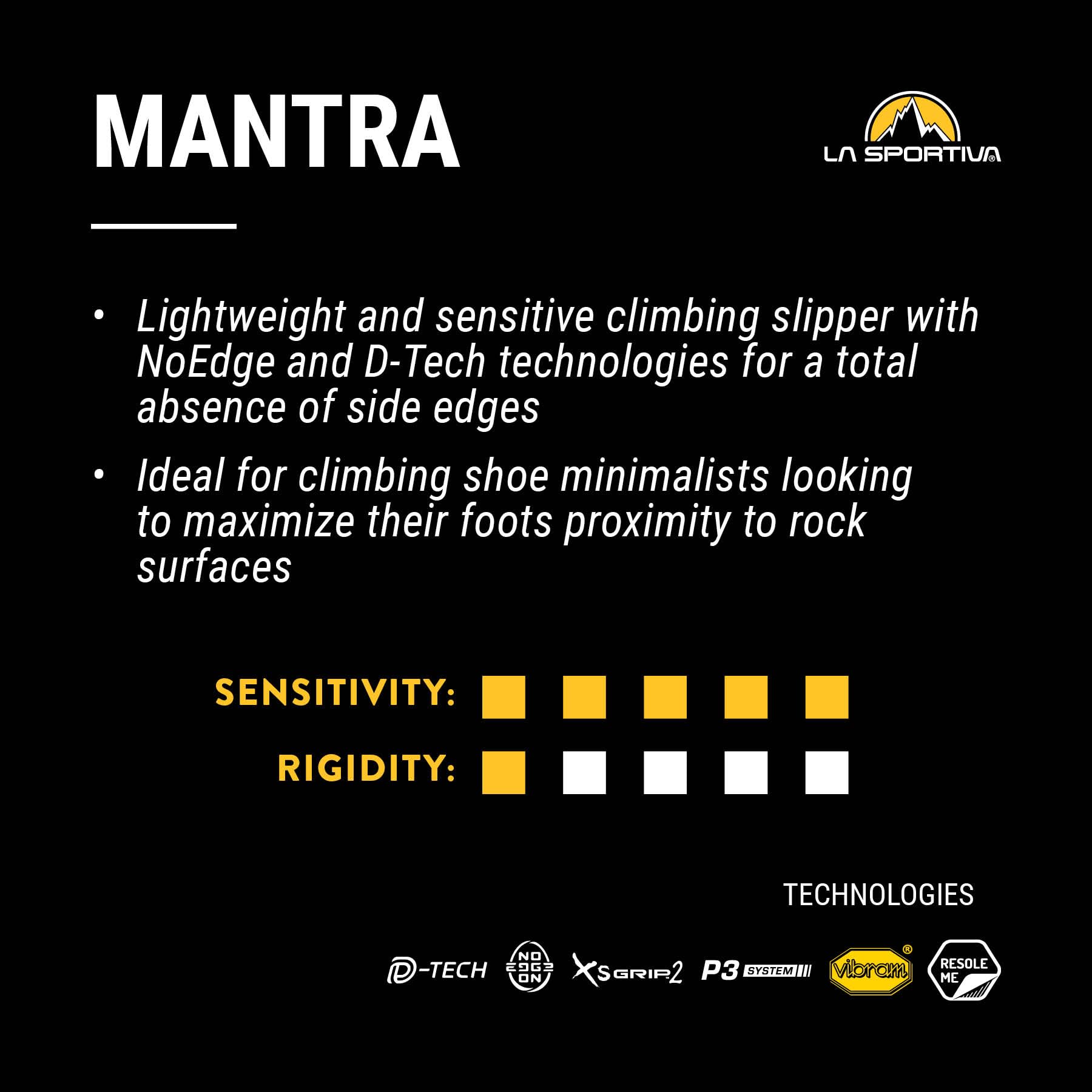 La Sportiva Mens Mantra - Slip-On Performance Rock Climbing Shoe - Image 8