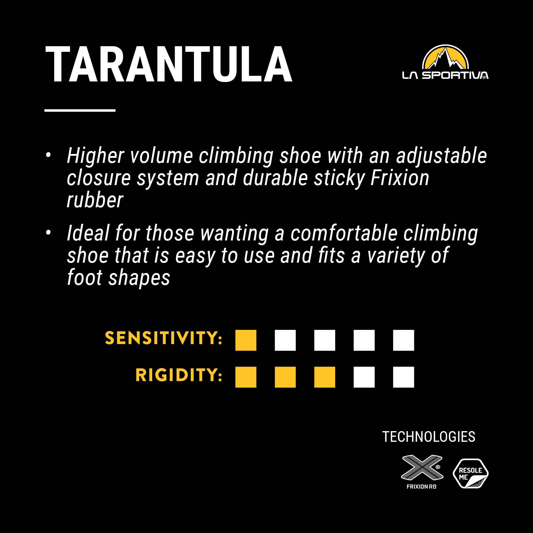 La Sportiva Mens Tarantula Rock Climbing Shoes - Image 8