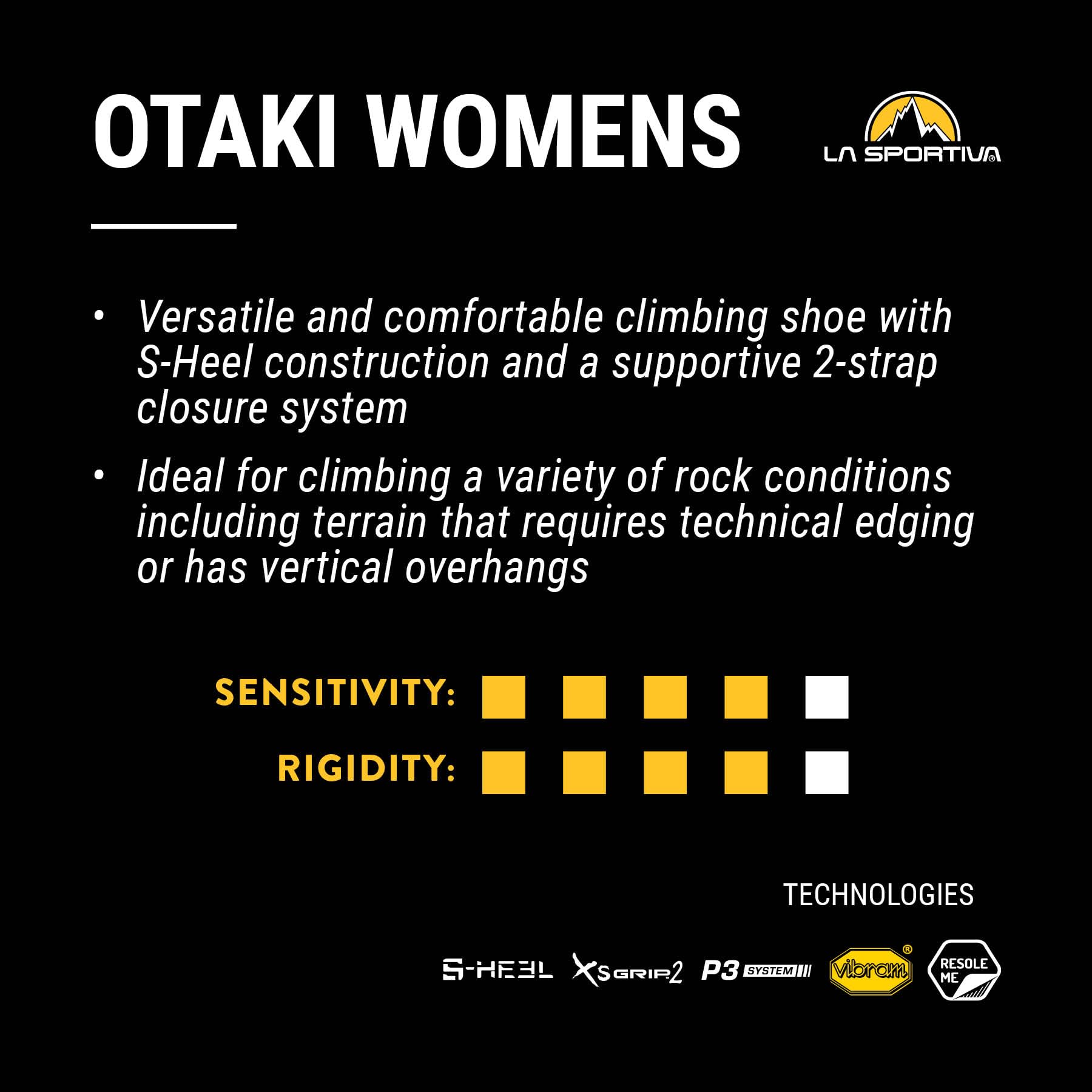 La Sportiva Womens Otaki Rock Climbing Shoes - Image 7