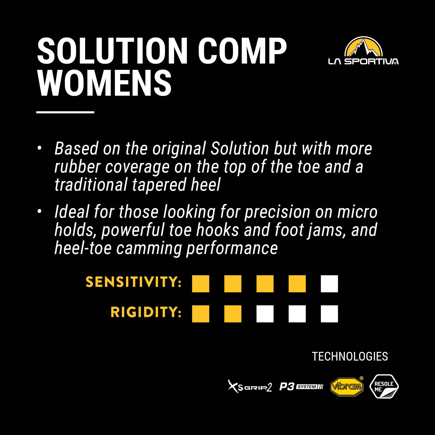 La Sportiva Womens Solution Comp Rock Climbing Shoes - Image 8