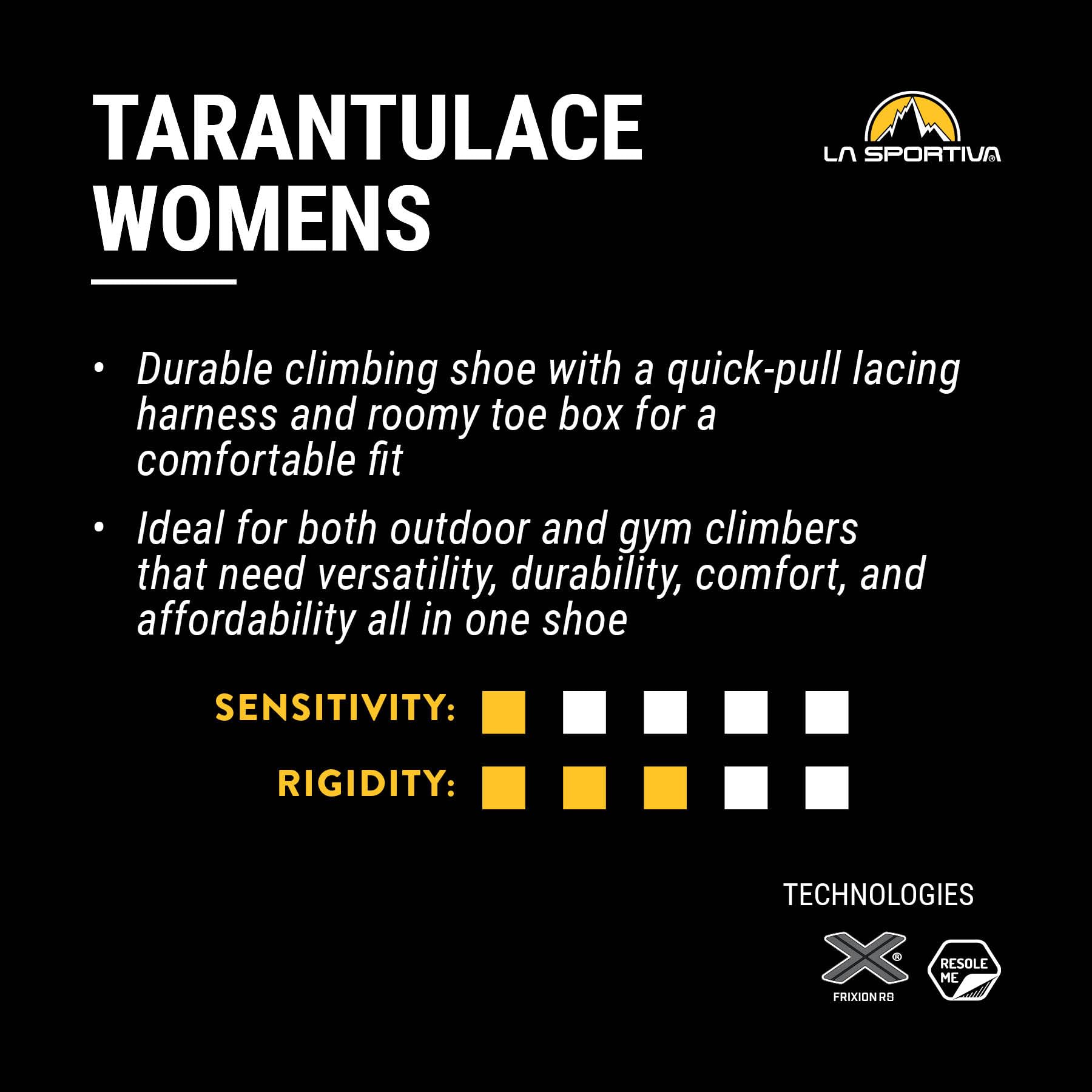 La Sportiva Womens Tarantulace Rock Climbing Shoes - Image 8