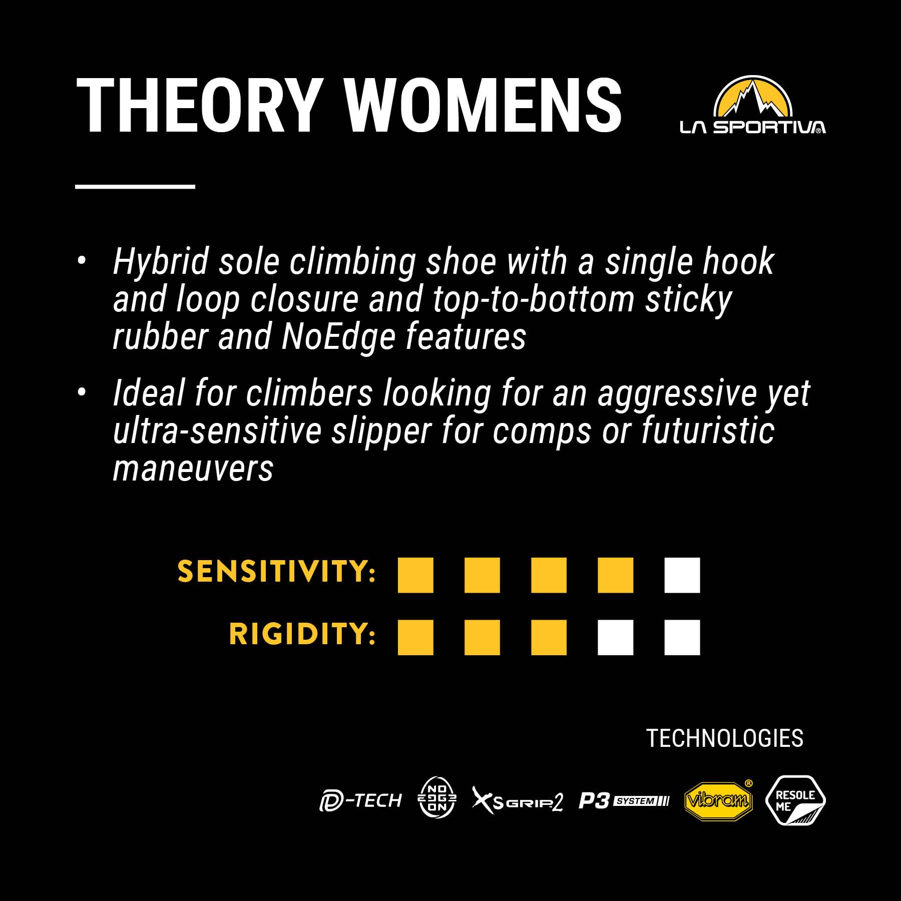 La Sportiva Womens Theory Performance Rock Climbing Shoes - Image 8